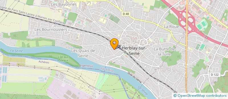 localisation de l'entreprise SCI DES BORDS D'OISE  HERBLAY-SUR-SEINE