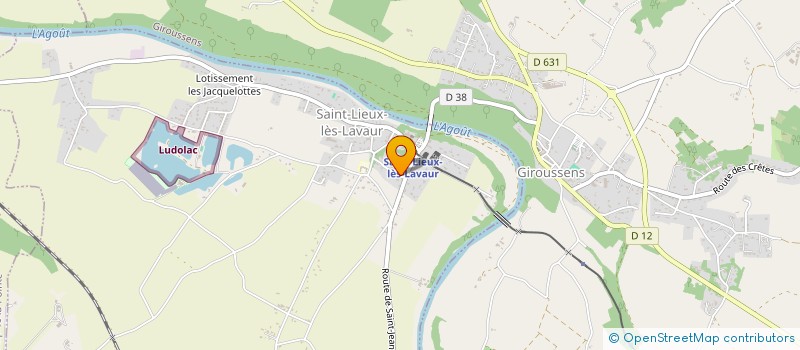 localisation de l'entreprise SCI DES BORDS DE L'AGOUT  SAINT-LIEUX-LES-LAVAUR