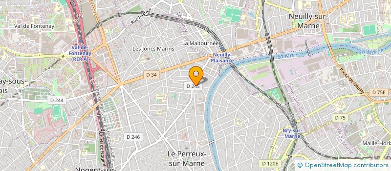 localisation de l'entreprise SCI DES BORDS DE LA MARNE à LE PERREUX-SUR-MARNE