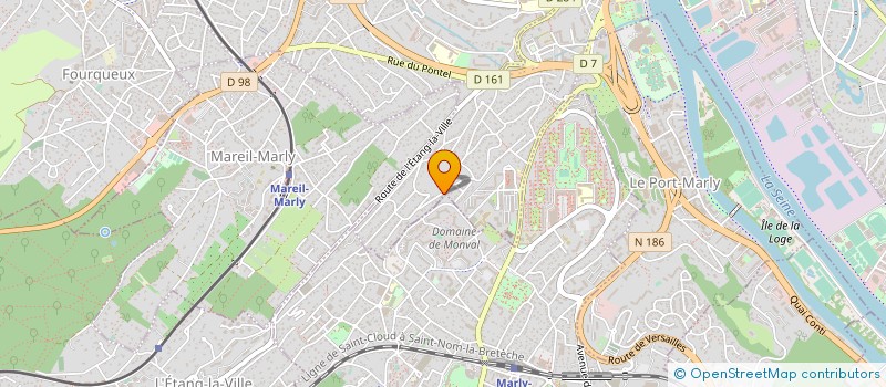 localisation de l'entreprise SCI DES BORDS DE LA SEINE  LE PECQ