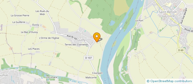 localisation de l'entreprise SCI DES BORDS DE LOIRE à GUILLY