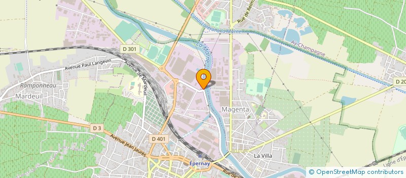 localisation de l'entreprise SCI DES BORDS DE MARNE à EPERNAY