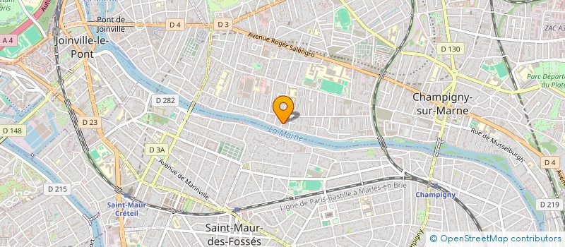 localisation de l'entreprise SCI DES BORDS DE MARNE  CHAMPIGNY-SUR-MARNE