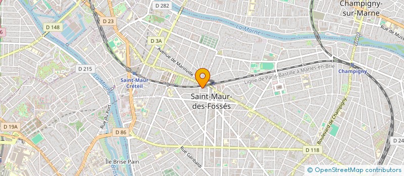 localisation de l'entreprise SCI DES BORDS DE MARNE  SAINT-MAUR-DES-FOSSES