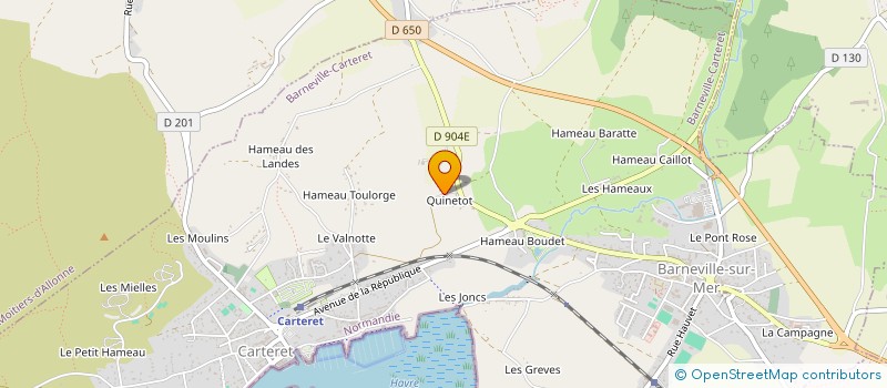 localisation de l'entreprise SCI DES BORDS DE MER  BARNEVILLE-CARTERET