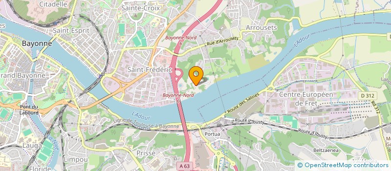 localisation de l'entreprise SCI DES BORDS DE NIVE à BAYONNE