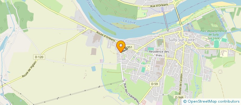 localisation de l'entreprise SCI DES BORDS DE SANGE à SULLY-SUR-LOIRE