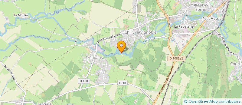 localisation de l'entreprise SCI DES BORDS DE SORNE  CHILLY-LE-VIGNOBLE