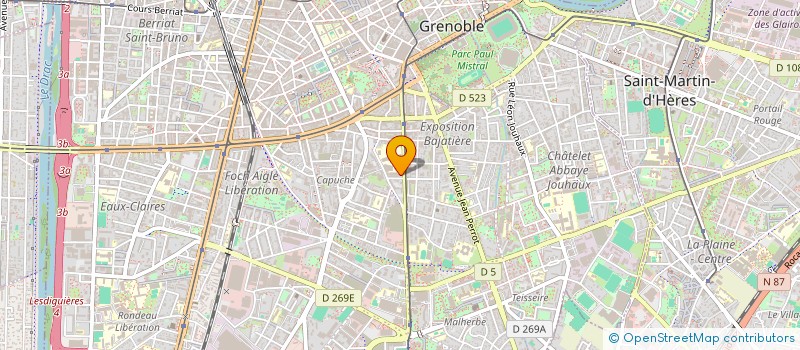 localisation de l'entreprise SCI DES BORDS DU DRAC  GRENOBLE