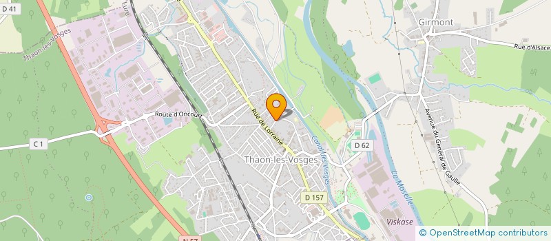 localisation de l'entreprise SCI DES BOSQUETS  THAON-LES-VOSGES