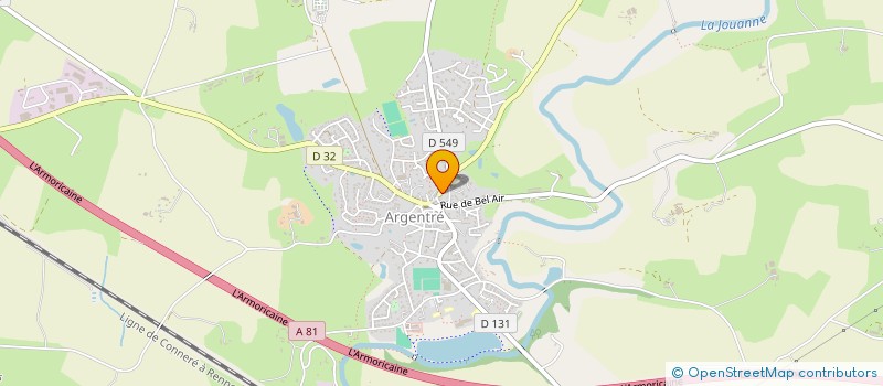 localisation de l'entreprise SCI DES BOSSARDS  ARGENTRE