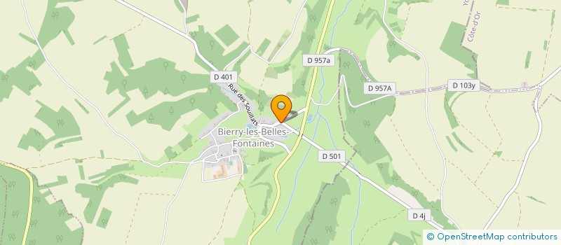 localisation de l'entreprise SCI DES BOTTIENS  BIERRY-LES-BELLES-FONTAINES