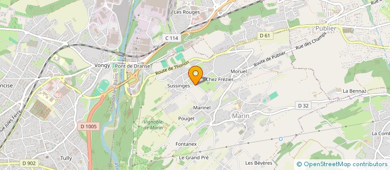 localisation de l'entreprise SCI DES BOTTOLIERES à MARIN