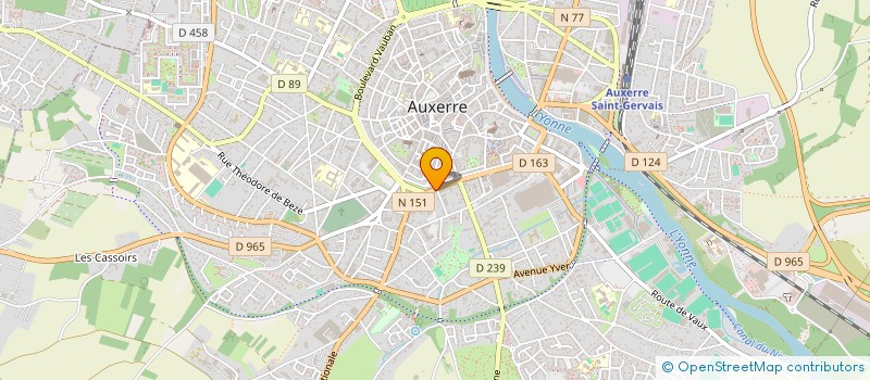 localisation de l'entreprise SCI DES BOUCHONS à AUXERRE
