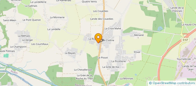 localisation de l'entreprise SCI DES BOULAINSSONS  BAINS-SUR-OUST