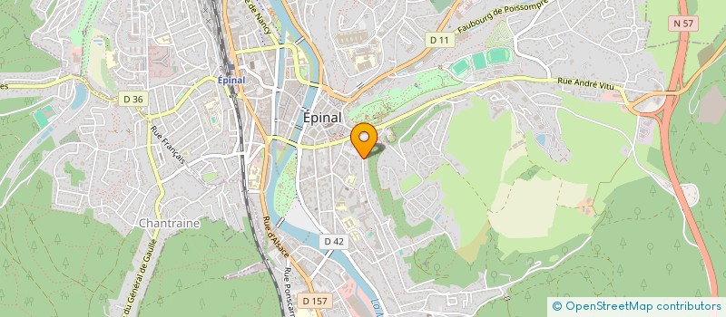 localisation de l'entreprise SCI DES BOULEAUX  EPINAL