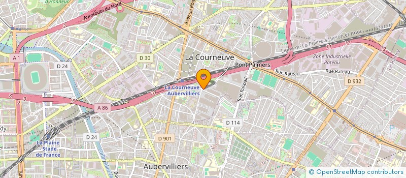 localisation de l'entreprise SCI DES BOULEAUX à LA COURNEUVE