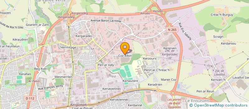 localisation de l'entreprise SCI DES BOULEAUX  GUIPAVAS