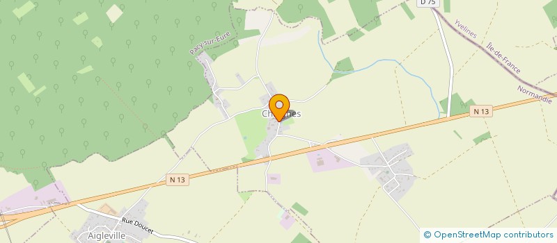 localisation de l'entreprise SCI DES BOULEAUX DE L ARCHE  CHAIGNES