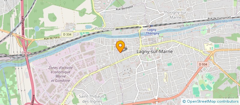 localisation de l'entreprise SCI DES BOULOIRS  LAGNY-SUR-MARNE