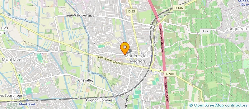 localisation de l'entreprise SCI DES BOURGADES  MORIERES-LES-AVIGNON