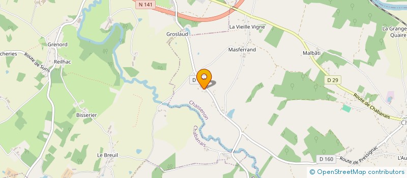 localisation de l'entreprise SCI DES BOURNATS à CHASSENON