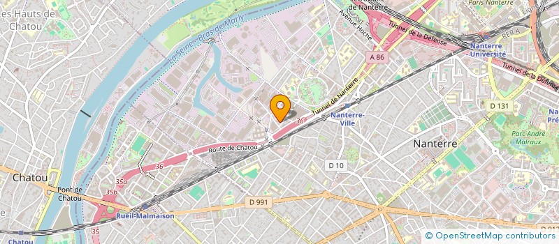 localisation de l'entreprise SCI DES BOURNGNIOLS  NANTERRE