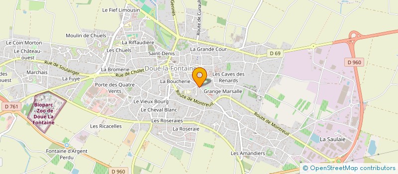 localisation de l'entreprise SCI DES BOURRIQUES  DOUE-EN-ANJOU