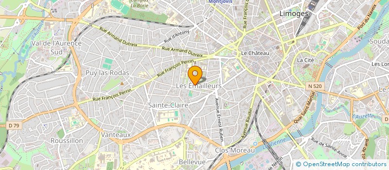 localisation de l'entreprise SCI DES BOUTIERES-CAPICCIOLA à LIMOGES