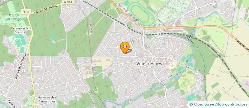 localisation de l'entreprise SCI DES BOUVREUILS  VILLECRESNES