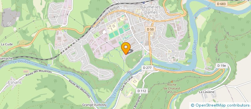 localisation de l'entreprise SCI DES BOUVREUILS  BAUME-LES-DAMES