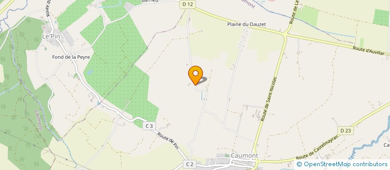localisation de l'entreprise SCI DES BOV'S à CAUMONT