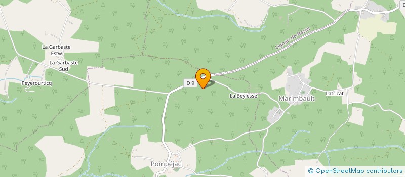 localisation de l'entreprise SCI DES BRANDES  POMPEJAC