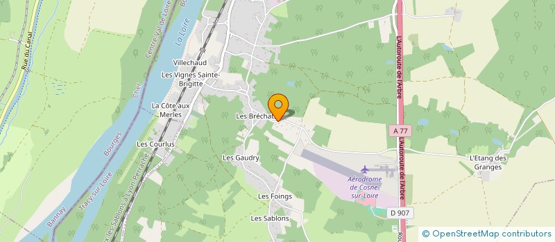 localisation de l'entreprise SCI DES BRECHATS à COSNE-COURS-SUR-LOIRE