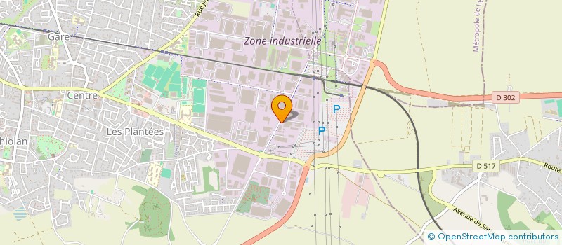 localisation de l'entreprise SCI DES BRIDGEURS DE L'EST LYONNAIS  MEYZIEU