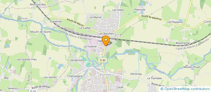 localisation de l'entreprise SCI DES BRISANTS à VONNAS
