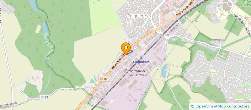 localisation de l'entreprise SCI DES BRODERIES à COIGNIERES
