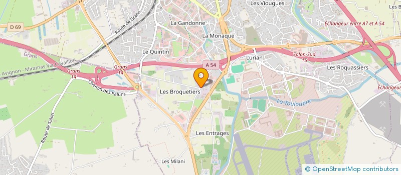 localisation de l'entreprise SCI DES BROQUETIERS  SALON-DE-PROVENCE