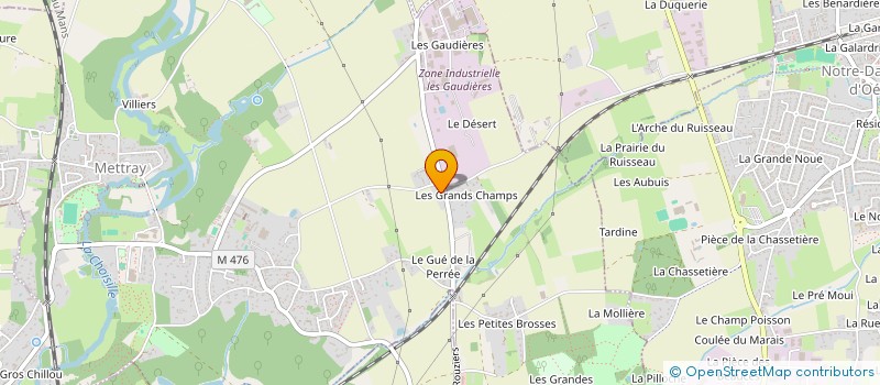 localisation de l'entreprise SCI DES BROSSES  METTRAY