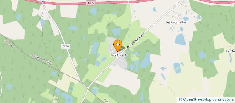 localisation de l'entreprise SCI DES BROSSES  SALBRIS