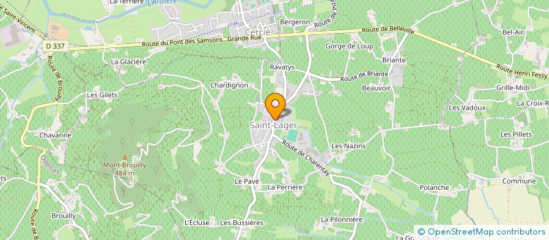 localisation de l'entreprise SCI DES BROUILLY  SAINT-LAGER