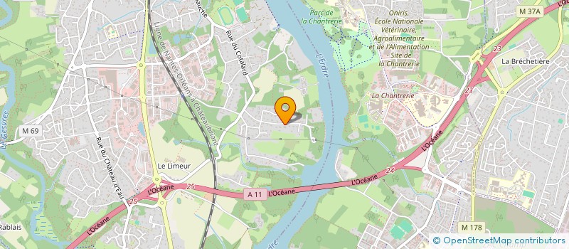 localisation de l'entreprise SCI DES BRUANTS  LA CHAPELLE-SUR-ERDRE