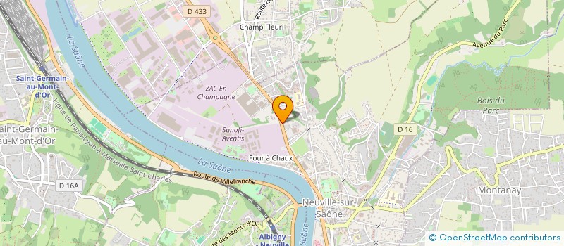 localisation de l'entreprise SCI DES BRUETTES  NEUVILLE-SUR-SAONE