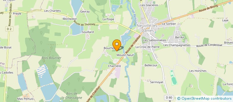 localisation de l'entreprise SCI DES BRUMES  NEUVILLE-LES-DAMES