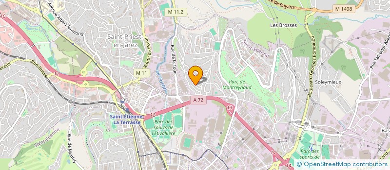 localisation de l'entreprise SCI DES BRUNANDIERES  SAINT-ETIENNE