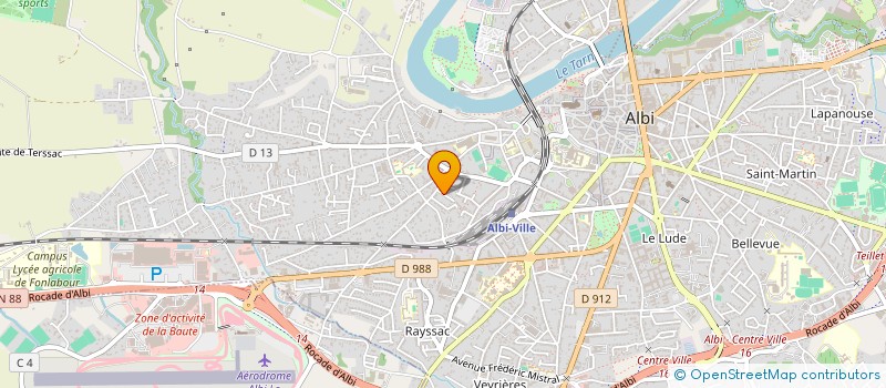 localisation de l'entreprise SCI DES BRUS à ALBI