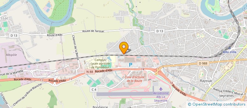 localisation de l'entreprise SCI DES BRUS à ALBI