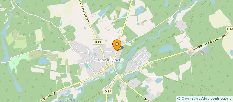 localisation de l'entreprise SCI DES BRUYERES  LIGNY-LE-RIBAULT