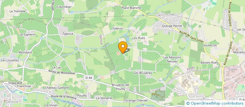 localisation de l'entreprise SCI DES BRUYERES  ARNAS