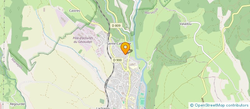 localisation de l'entreprise SCI DES BRUYERES  MARVEJOLS